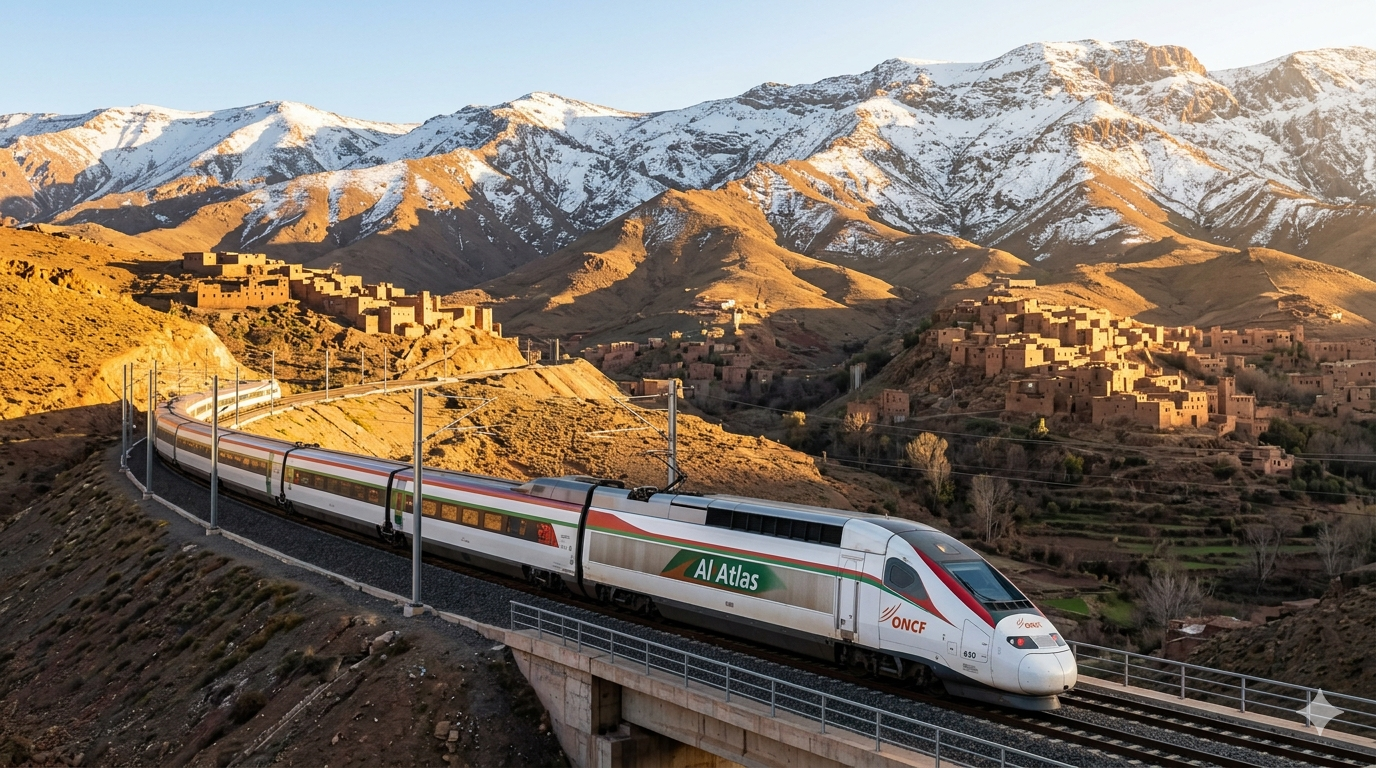 Marrakech to Fes train Morocco 2026