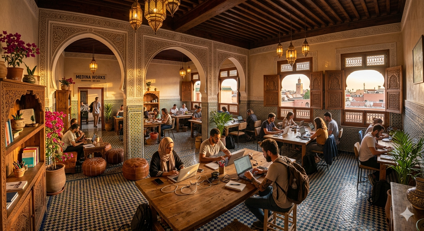 remote work Morocco coworking Morocco 2026